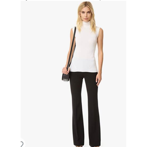 Theory Lolka Crepe Dress Pants Black 4 - Picture 1 of 10